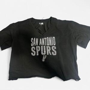 New Era San Antonio Spurs cropped shirt Size L #NBA #basketball